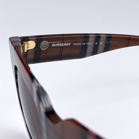 NEW  Burberry BE4364 KITTY 396713 Check Brown Gradient  Square Unisex Sunglasses - Picture 9 of 10